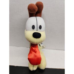 Garfield Odie Plush Toy With Red Tie - Vintage